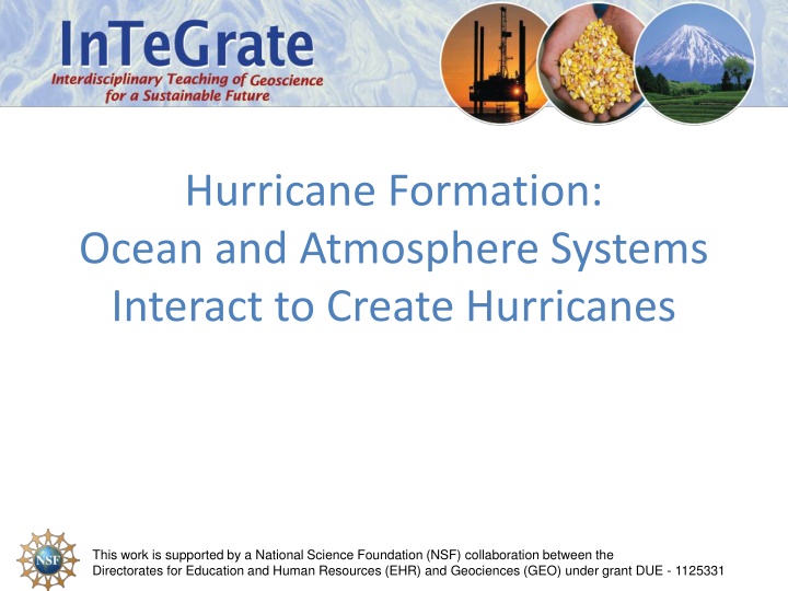 hurricane formation ocean and atmosphere systems