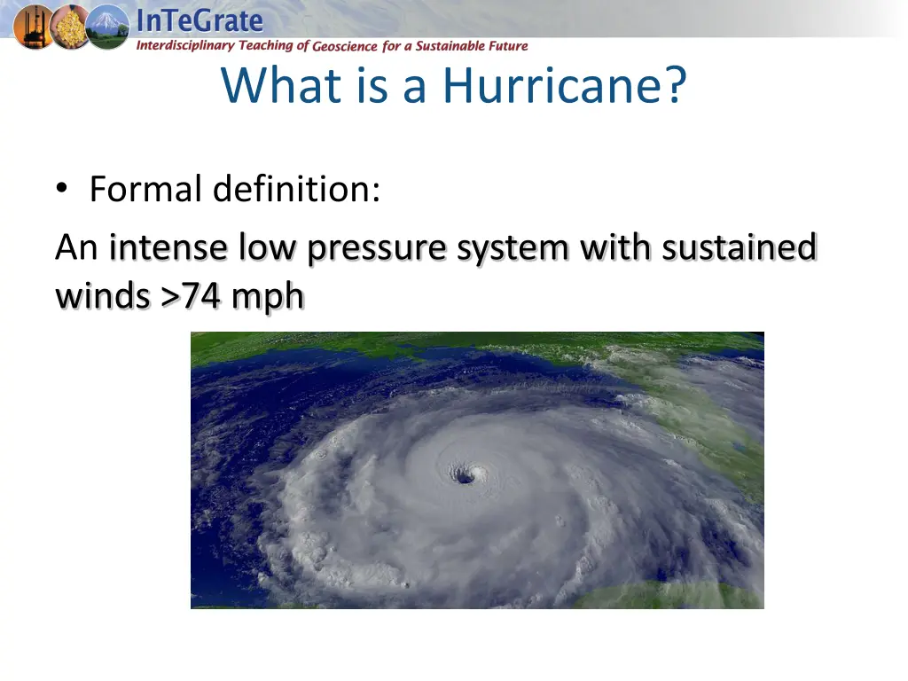 what is a hurricane 1