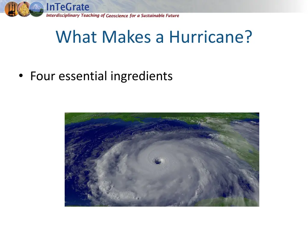 what makes a hurricane