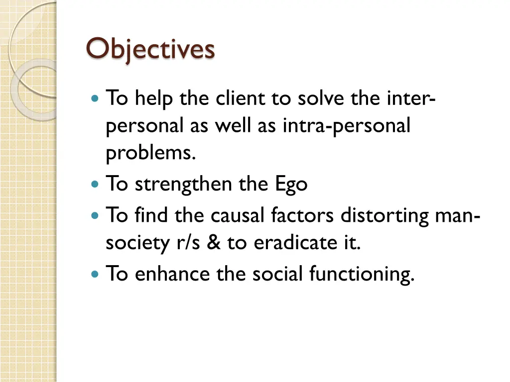 objectives 1