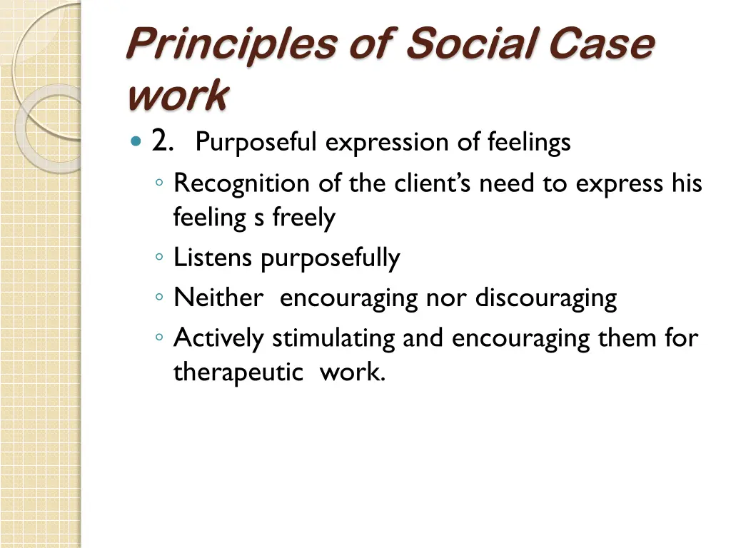 principles of social case work 2 purposeful