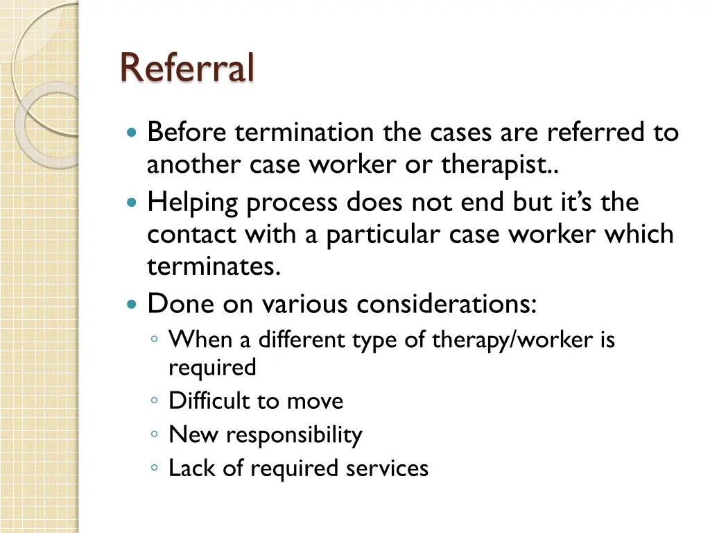 referral