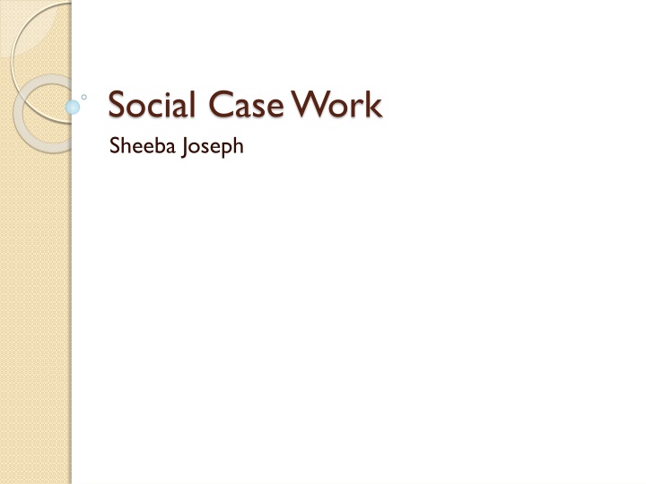 social case work sheeba joseph