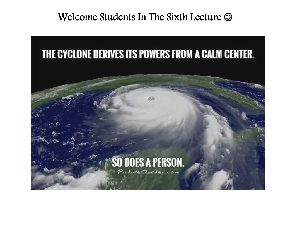 welcome students in the sixth lecture