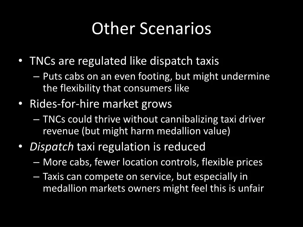other scenarios