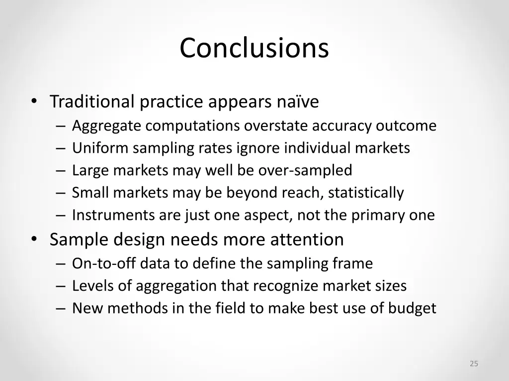 conclusions