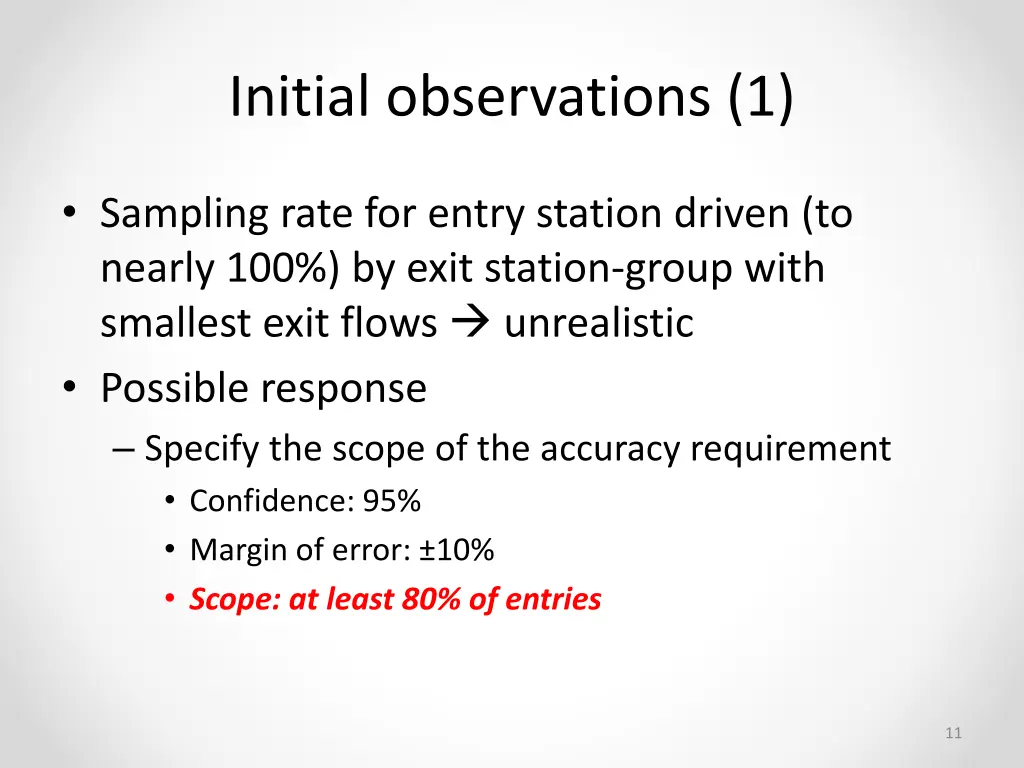 initial observations 1