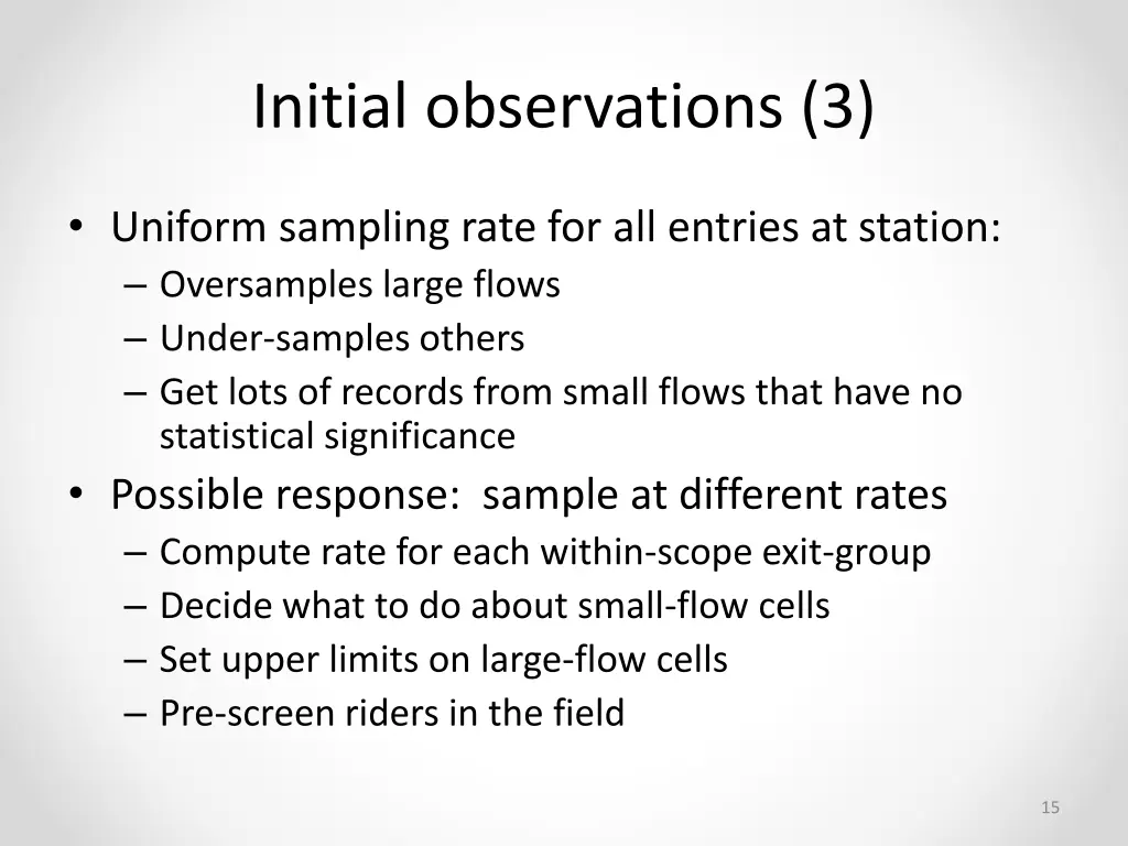 initial observations 3