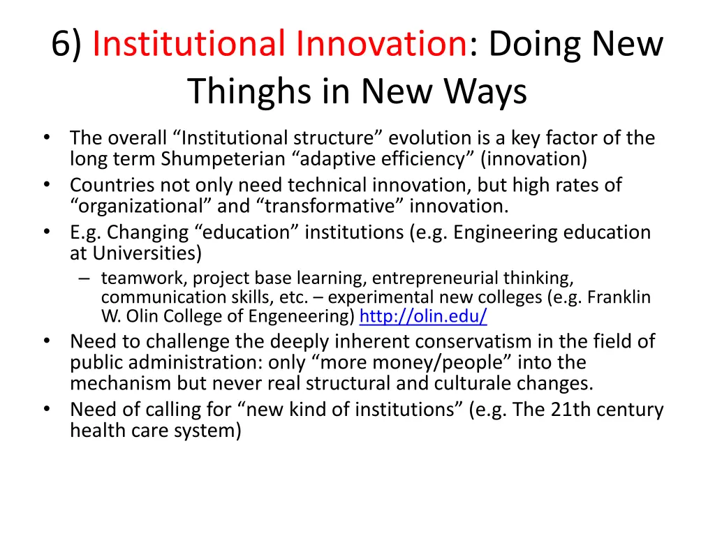 6 institutional innovation doing new thinghs