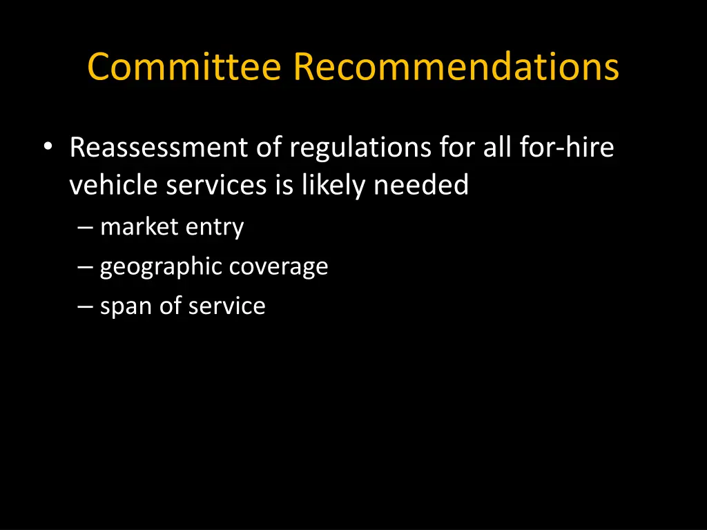 committee recommendations 1