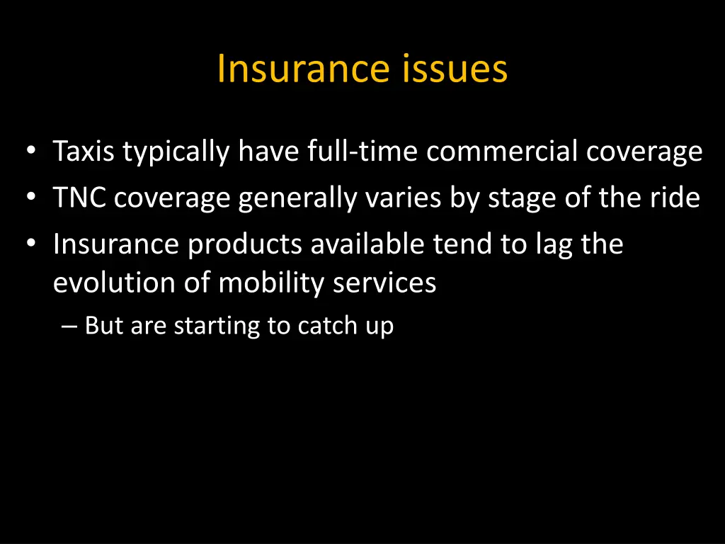 insurance issues