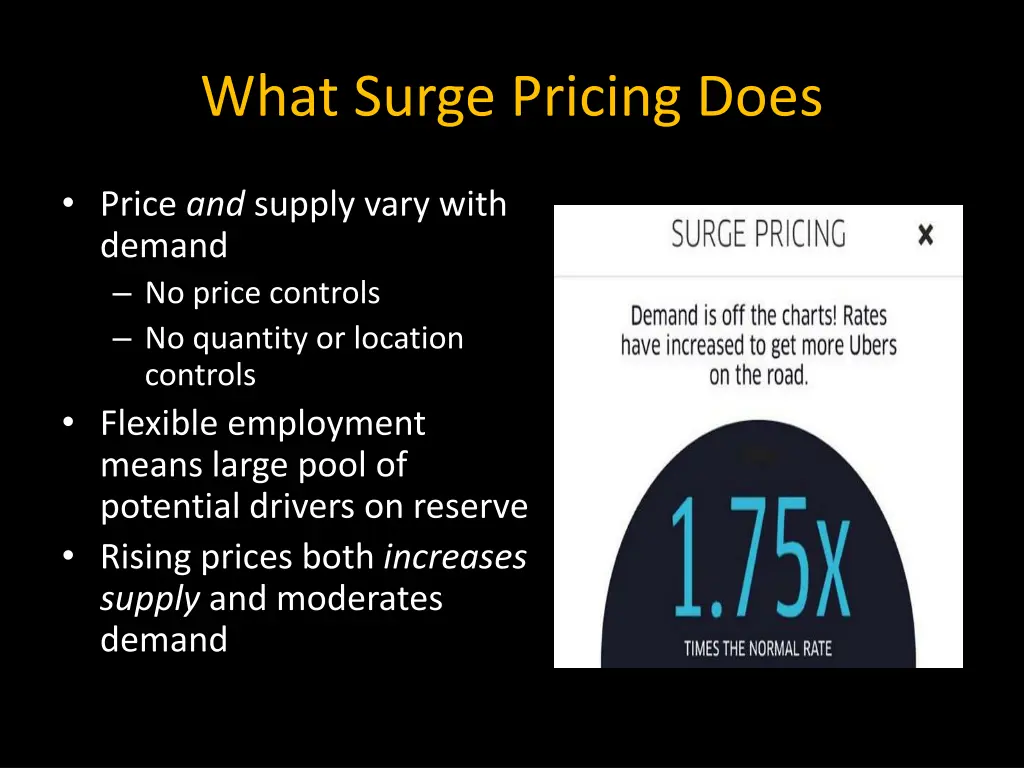 what surge pricing does
