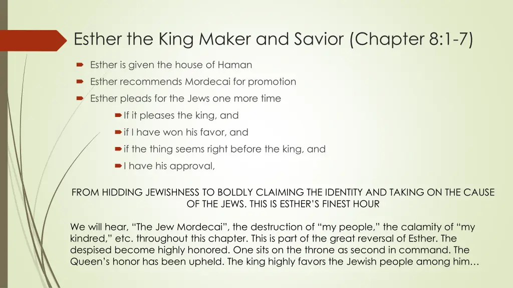 esther the king maker and savior chapter 8 1 7