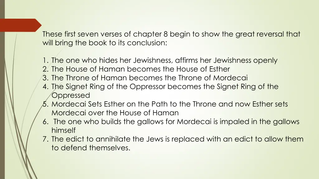 these first seven verses of chapter 8 begin