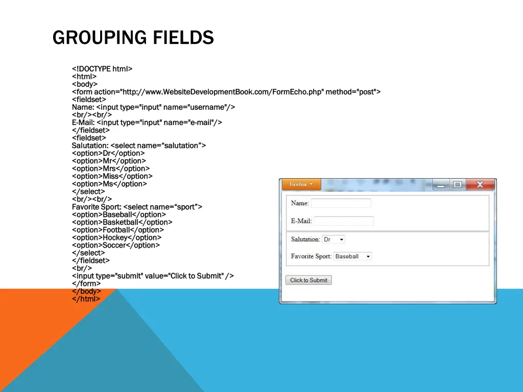 grouping fields