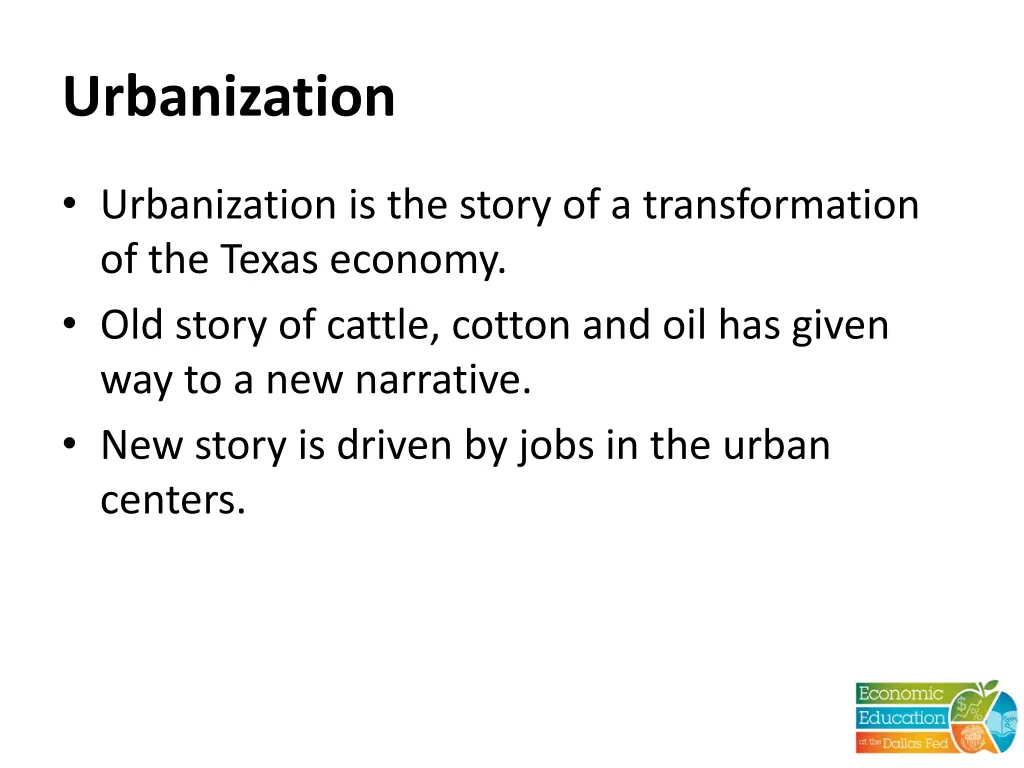 urbanization