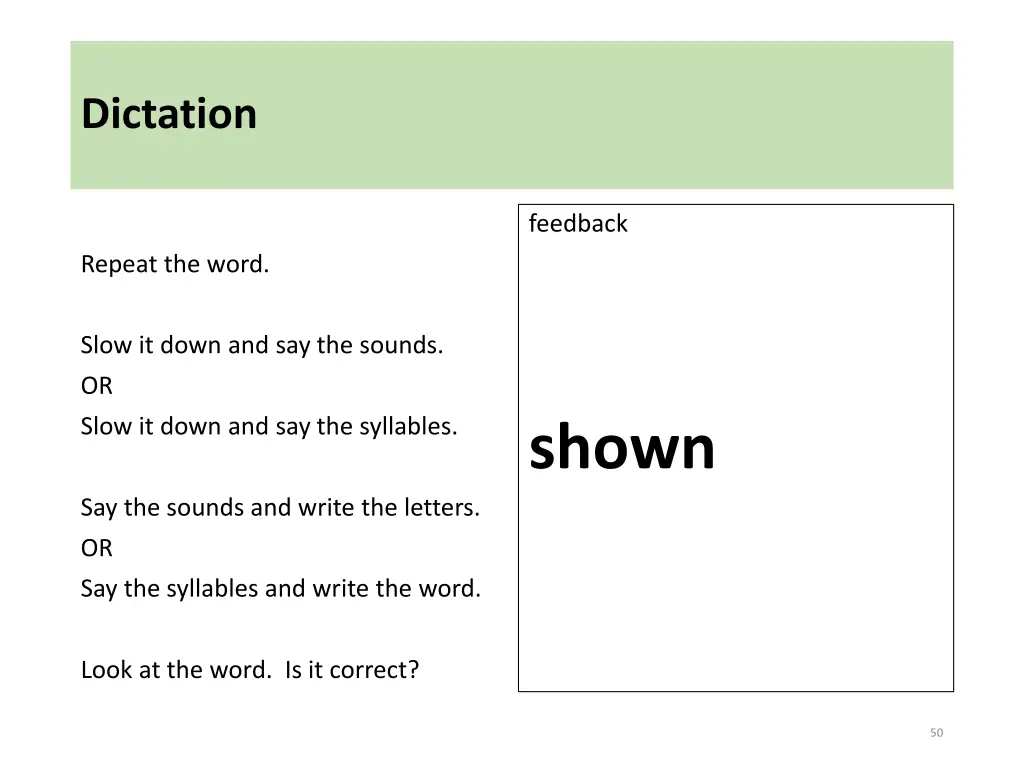 dictation 17