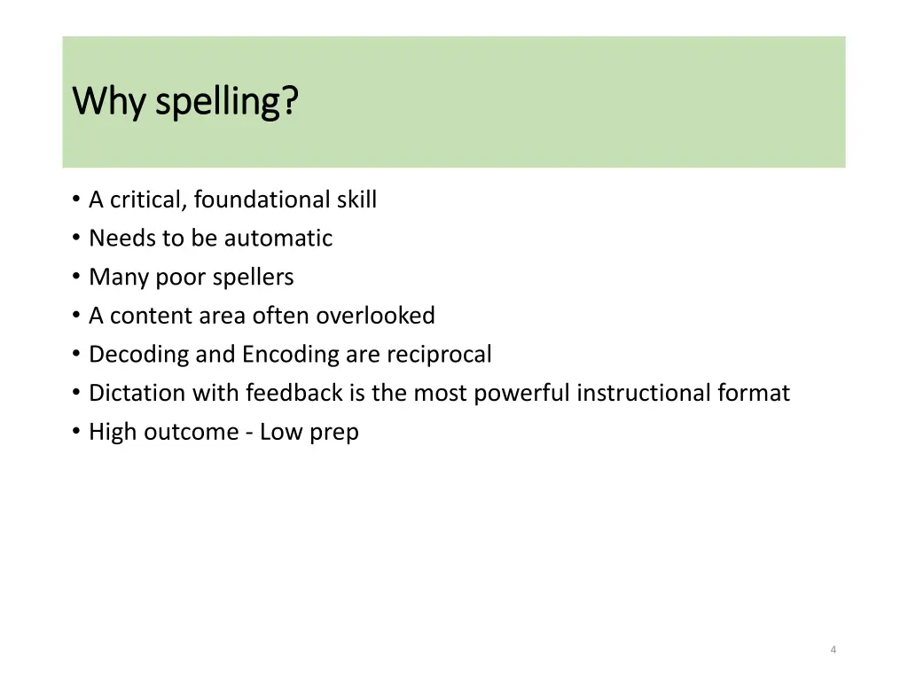 why spelling why spelling