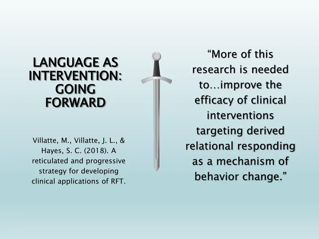 more of this research is needed to improve