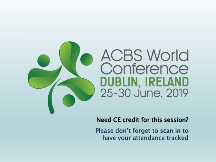 need ce credit for this session please