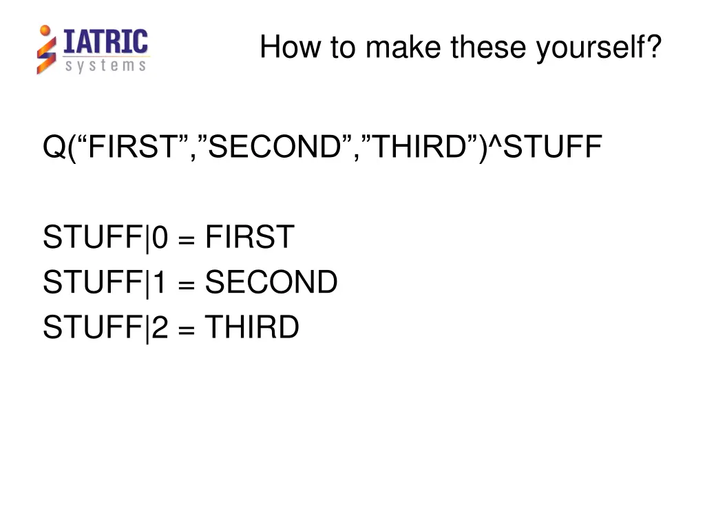 how to make these yourself