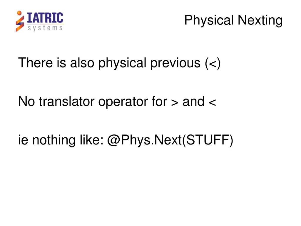 physical nexting