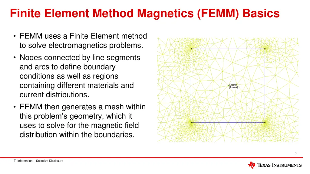 finite element method magnetics femm basics