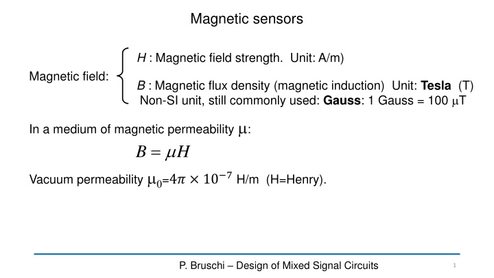 magnetic sensors