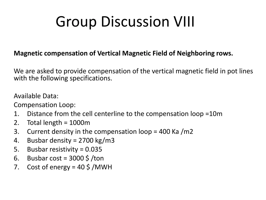 group discussion viii 1