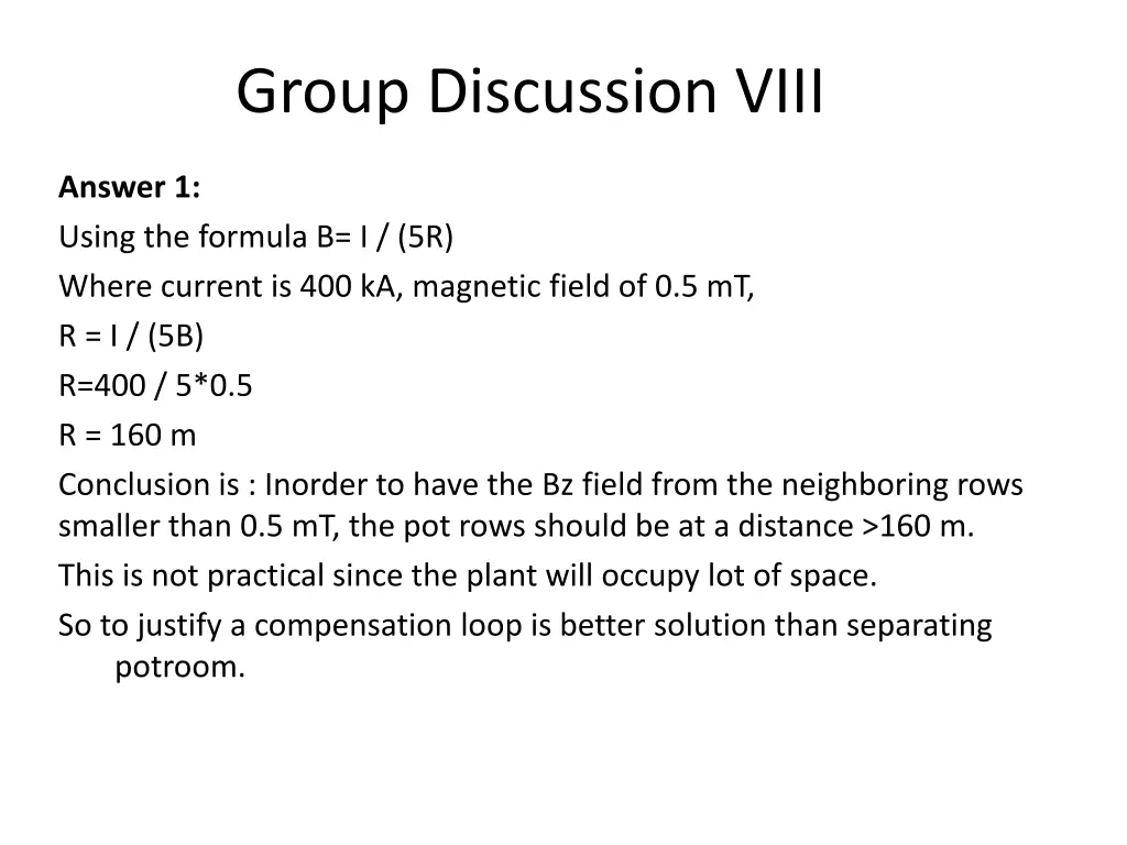 group discussion viii 3