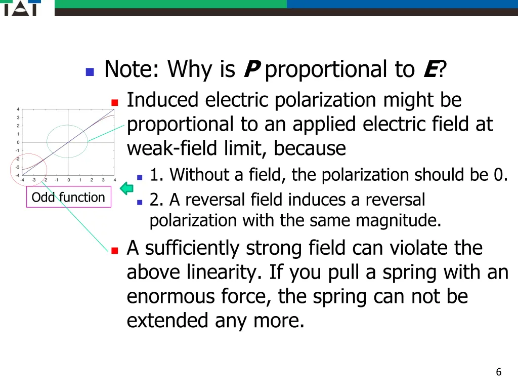 note why is p proportional to e induced electric