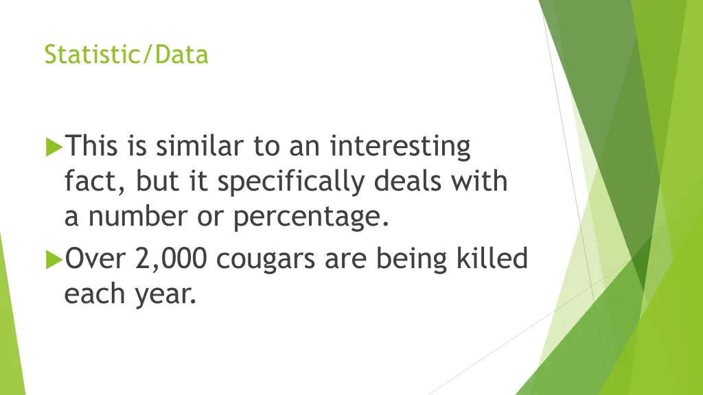 statistic data
