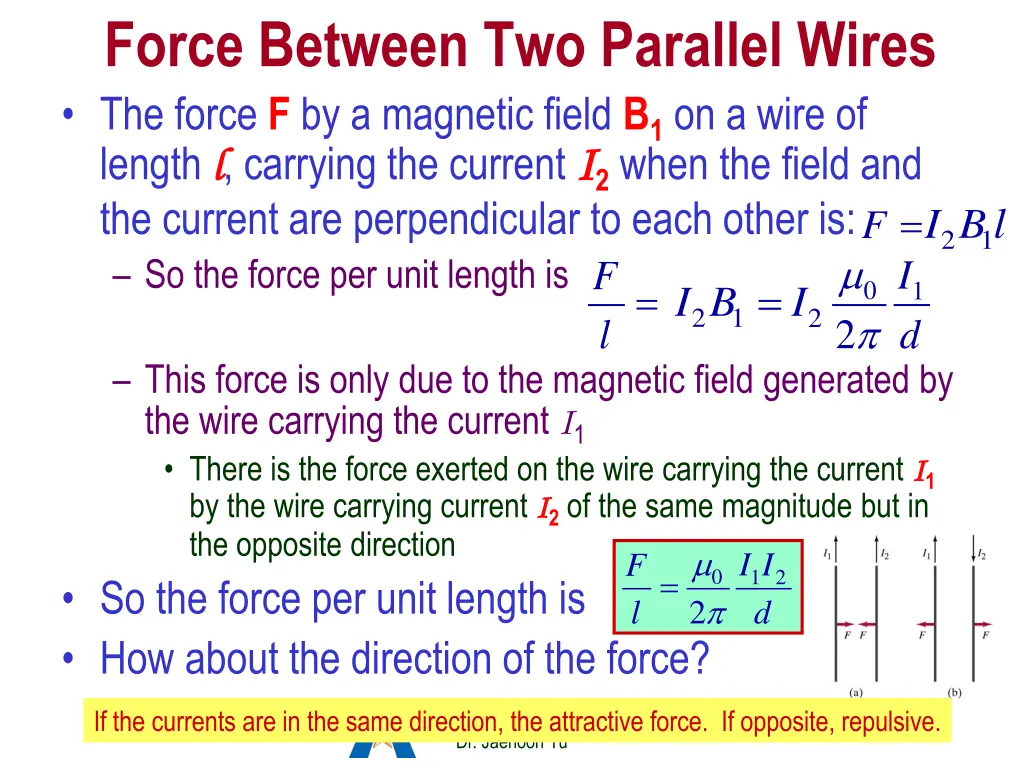 force between two parallel wires 1