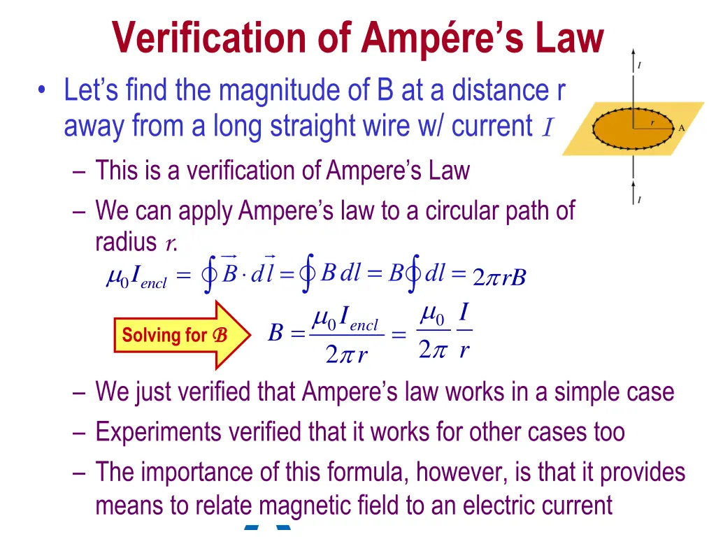 verification of amp re s law let s find