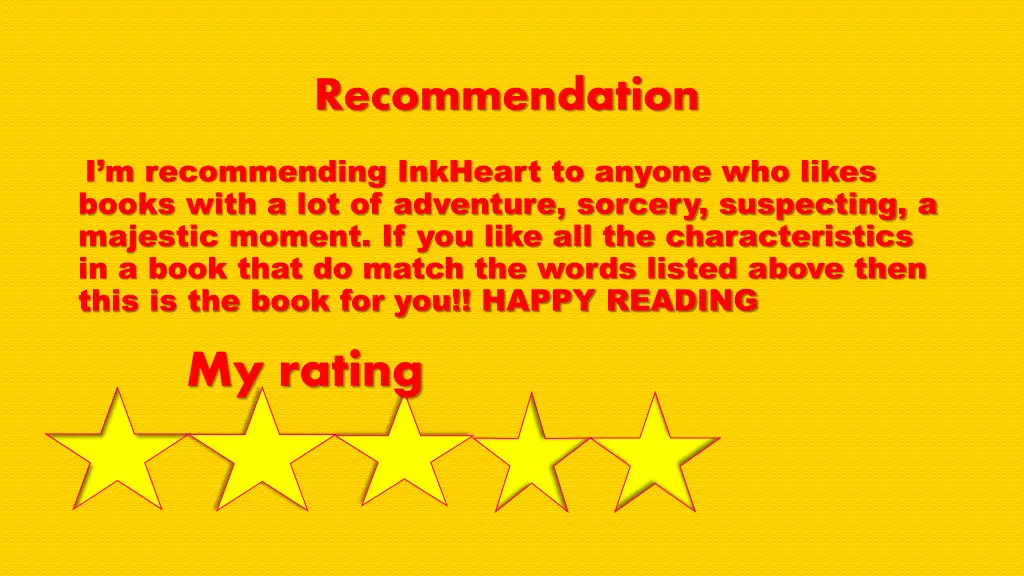 recommendation