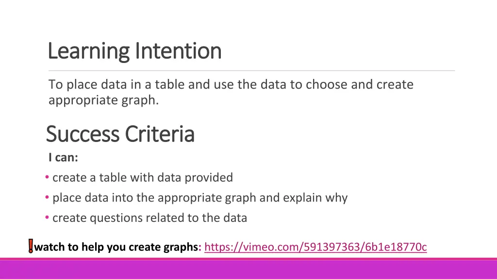 learning intention learning intention 1