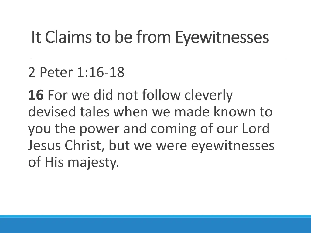 it claims to be from eyewitnesses it claims 2
