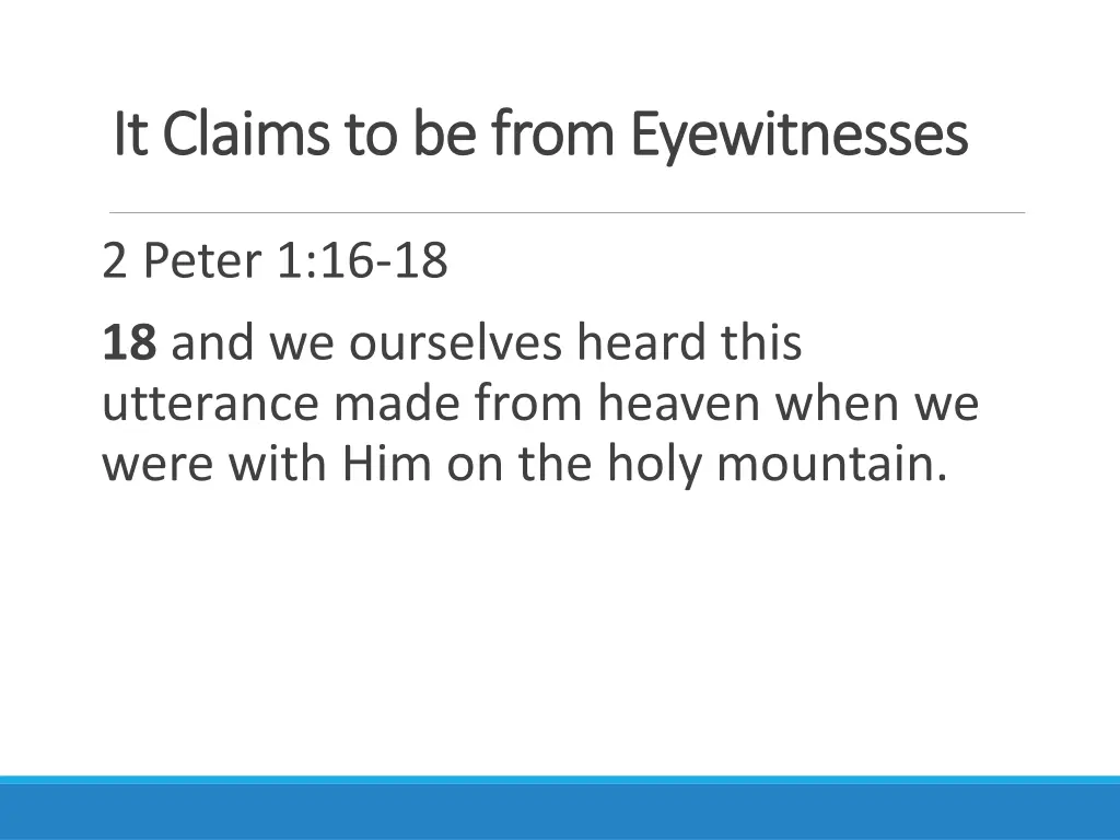 it claims to be from eyewitnesses it claims 4