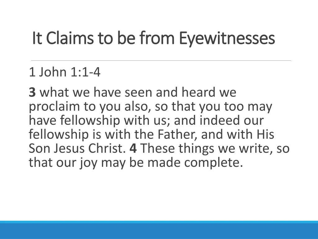 it claims to be from eyewitnesses it claims 6