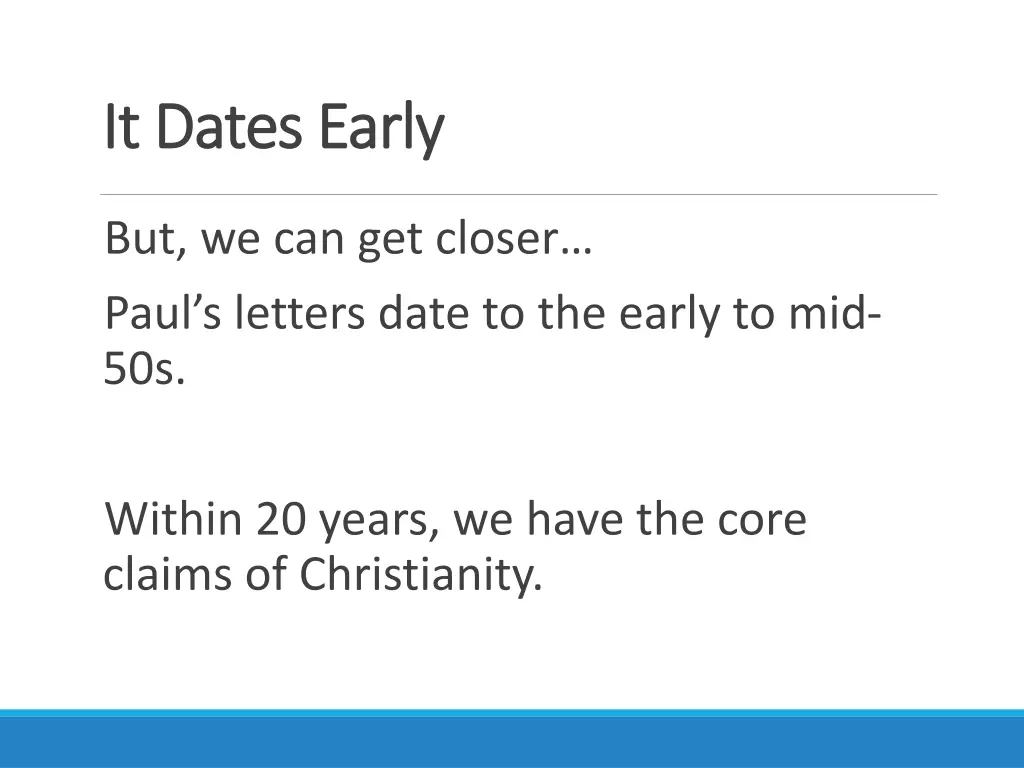 it dates early it dates early 2