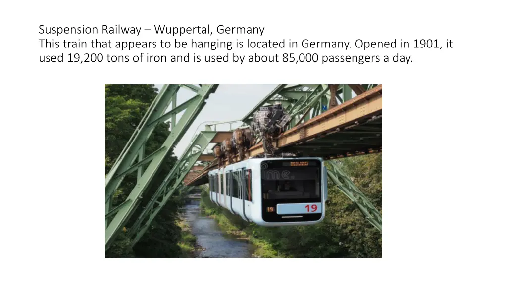 suspension railway wuppertal germany this train