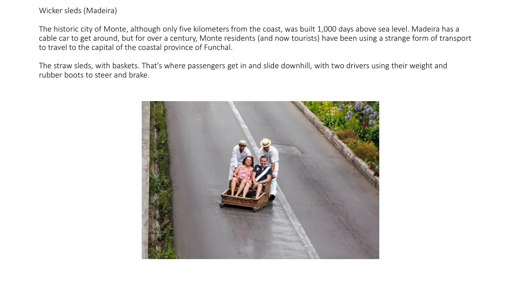wicker sleds madeira