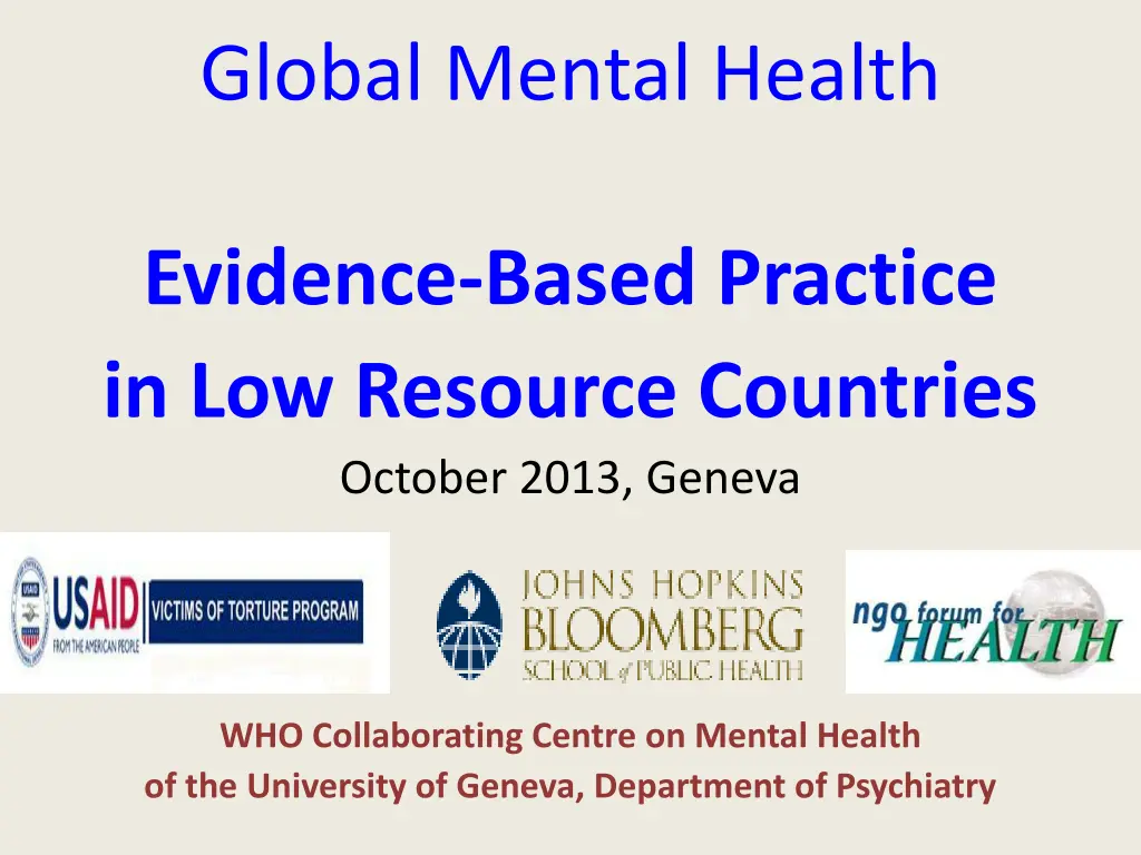 global mental health