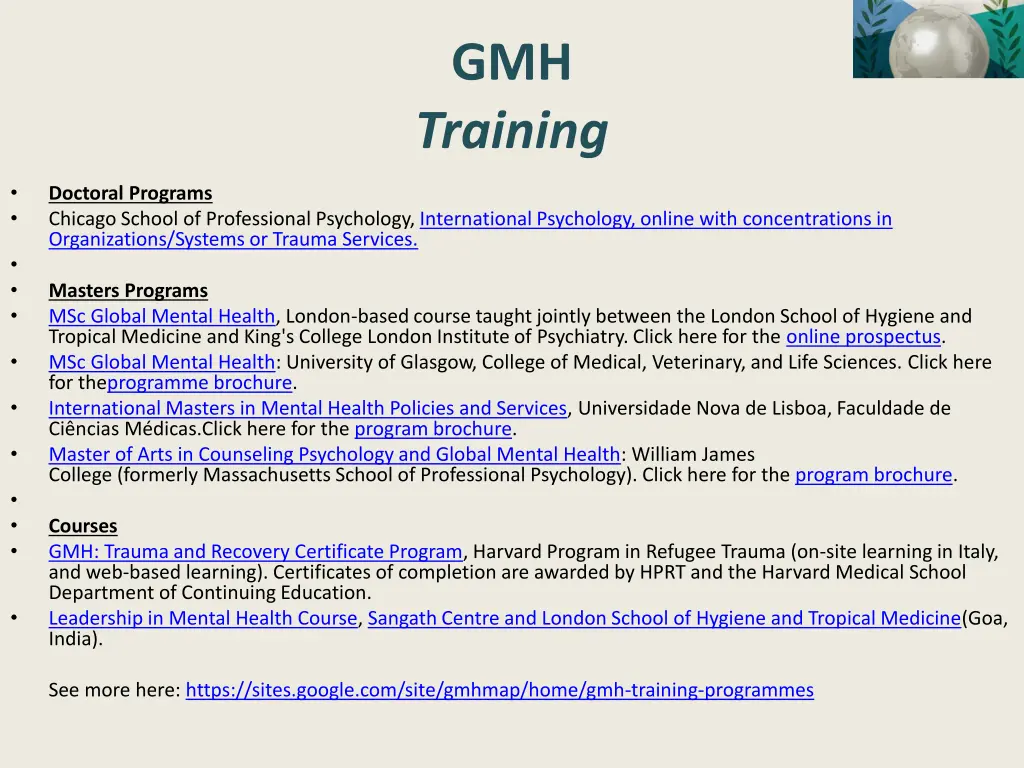 gmh training