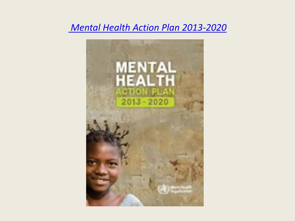 mental health action plan 2013 2020
