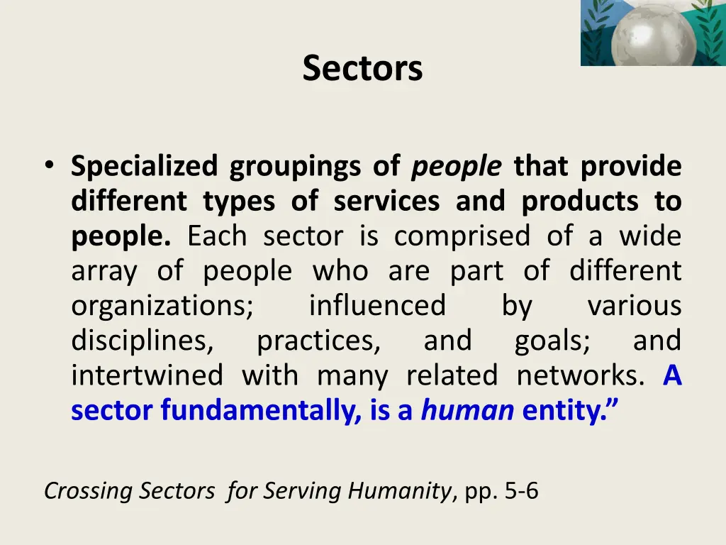 sectors
