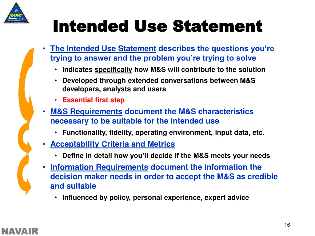 intended use statement intended use statement
