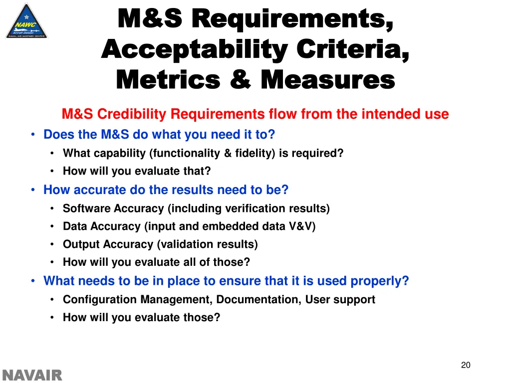 m s requirements m s requirements acceptability