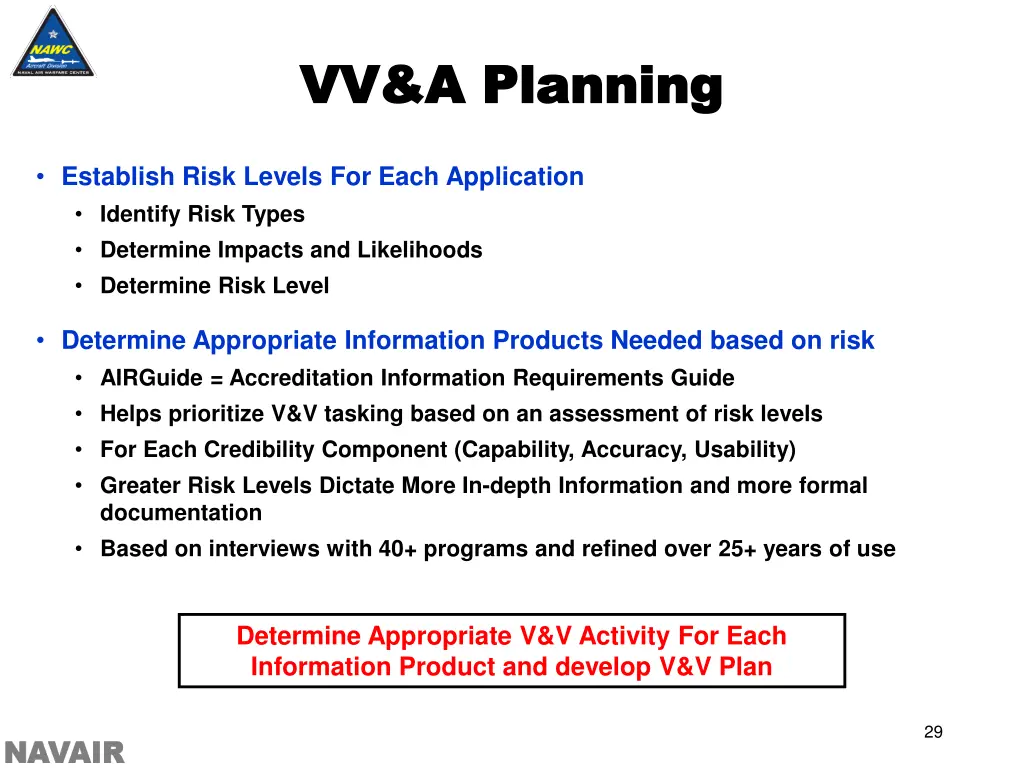 vv a planning vv a planning