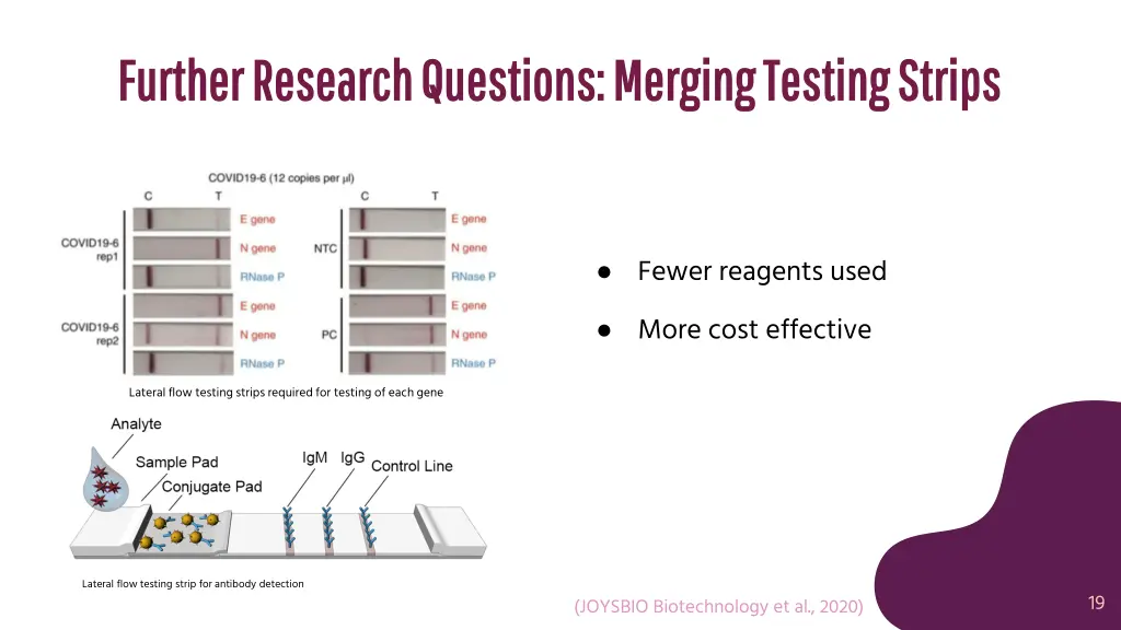 further research questions merging testing strips